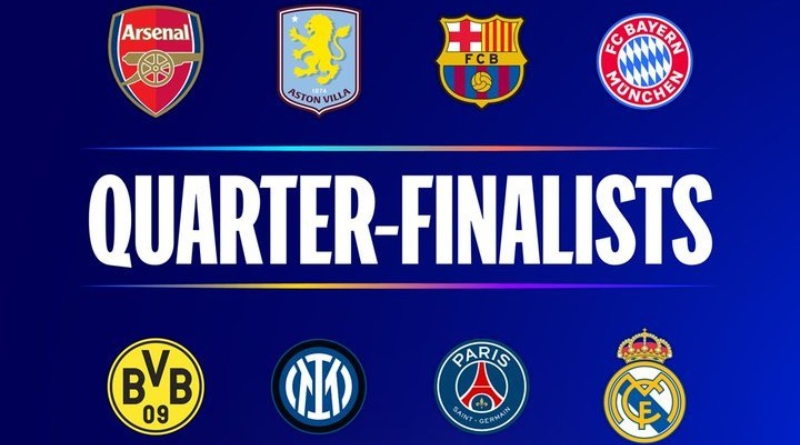 Jadwal Perempat Final Liga Champions 2024/2025: Aston Villa vs PSG, Arsenal vs Real Madrid